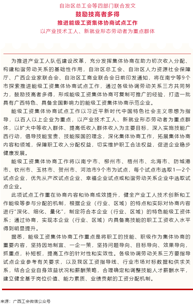 自治區(qū)總工會等四部門聯(lián)合發(fā)文鼓勵技高者多得 推進能級工資集體協(xié)商試點工作.png