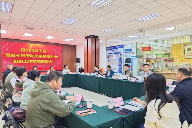 梧州市總工會(huì)召開(kāi)聯(lián)系引導(dǎo)勞動(dòng)關(guān)系領(lǐng)域社會(huì)組織工作交流座談會(huì)