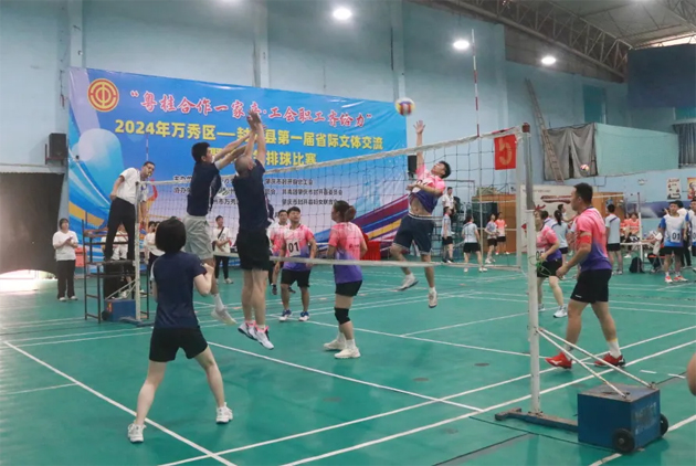 “氣”勢十足，“排”展風(fēng)采丨萬秀區(qū)——封開縣第一屆省際文體交流暨職工氣排球比賽成功舉辦
