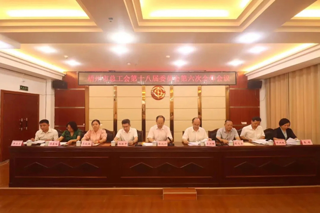 梧州市總工會召開第十八屆委員會第六次全體會議，莫江珊當(dāng)選常務(wù)副主席